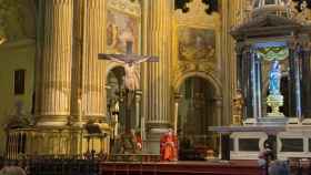 El Cristo de la Clemencia, en el altar de la Catedral.