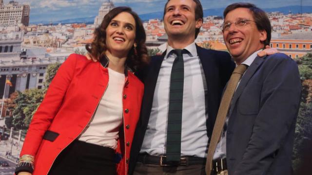 Ayuso. Casado y Almeida en una imagen de archivo. Efe