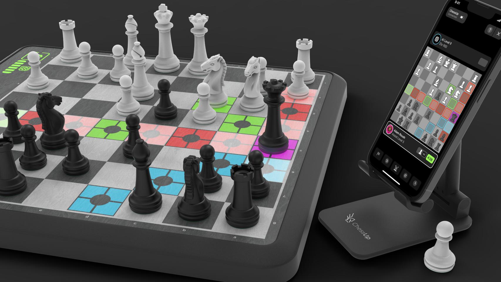 Chessnut jugar al ajedrez online con tablero físico 