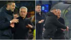 Mourinho en estado puro: se encara con el árbitro, le expulsan y se va a saludar al entrenador rival