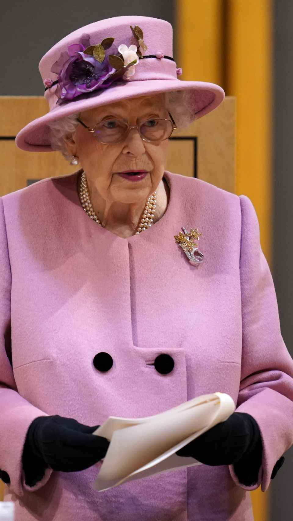 La Reina en un acto público en octubre de 2021.