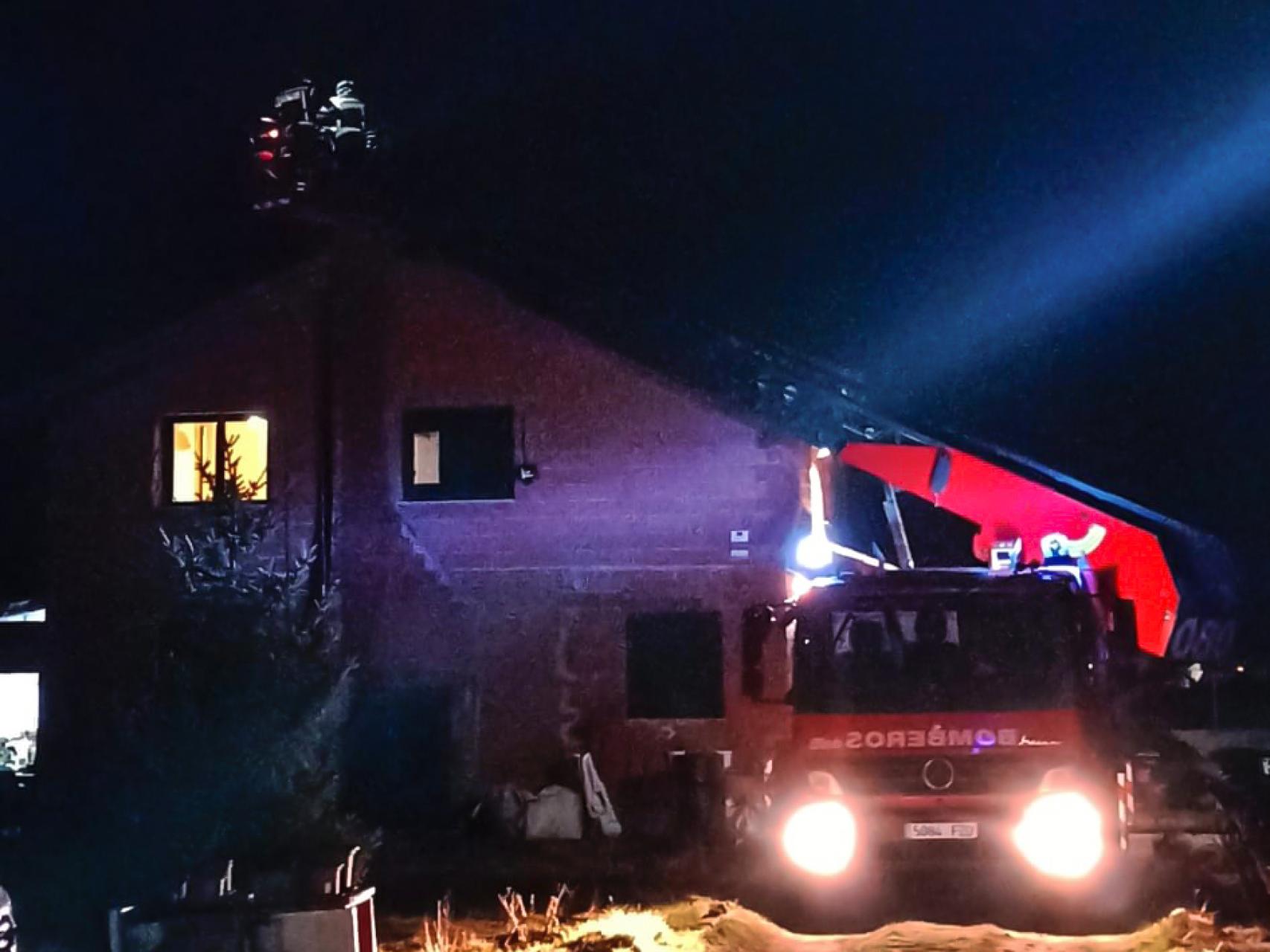 Foto de una de las intervenciones de los bomberos