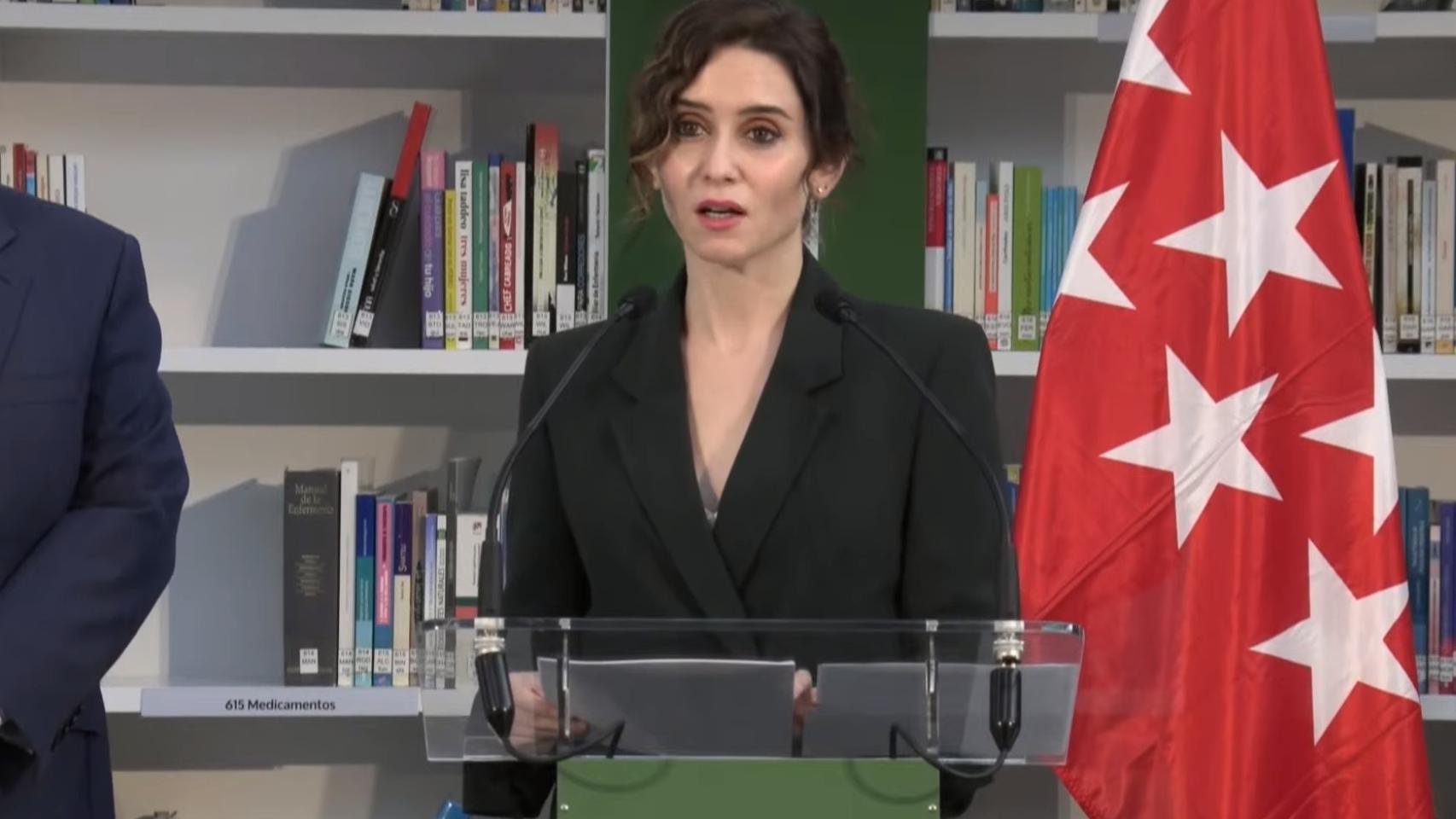 La presidenta de la Comunidad de Madrid, Isabel Díaz Ayuso.