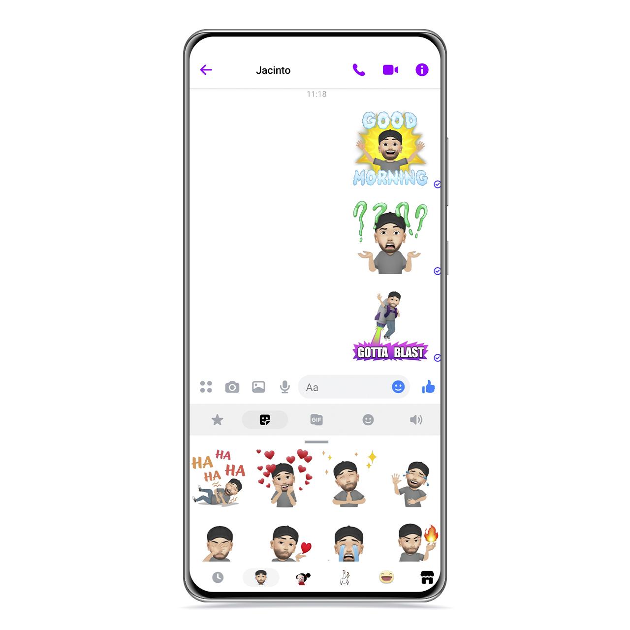 3D Avatar Stickers and Messenger