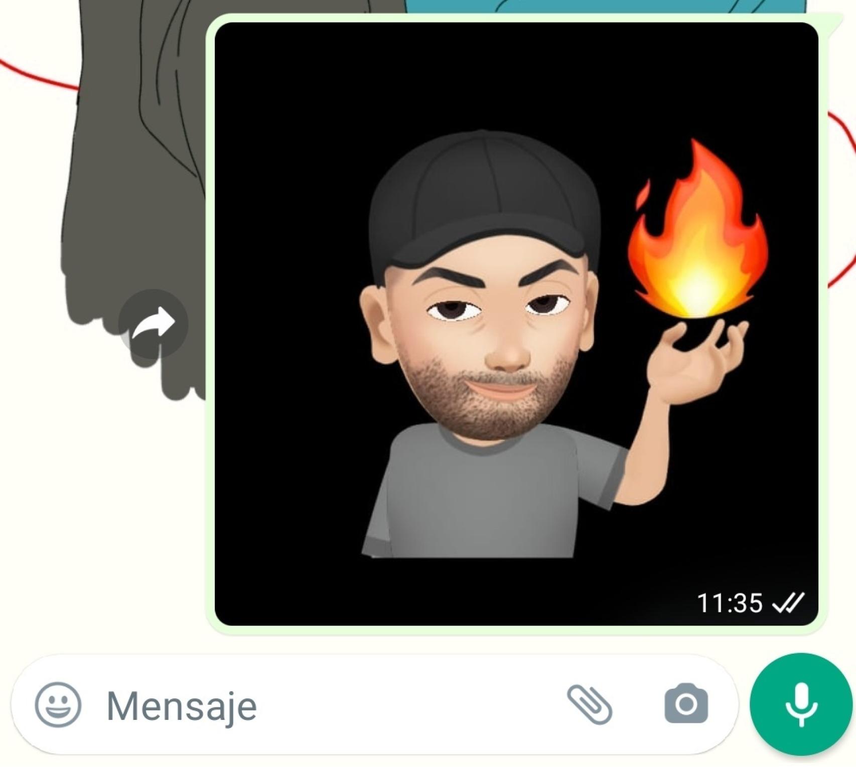 3D avatar sticker and whatsapp