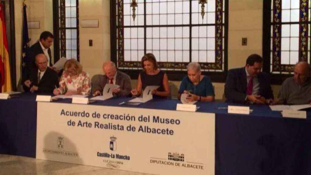 Firma del acuerdo para la creación del Museo de Arte Realista en Albacete