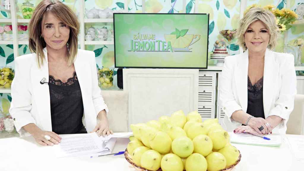 Telecinco confió en María Patiño y Terelu Campos para presentar 'Sálvame Lemon Tea'.