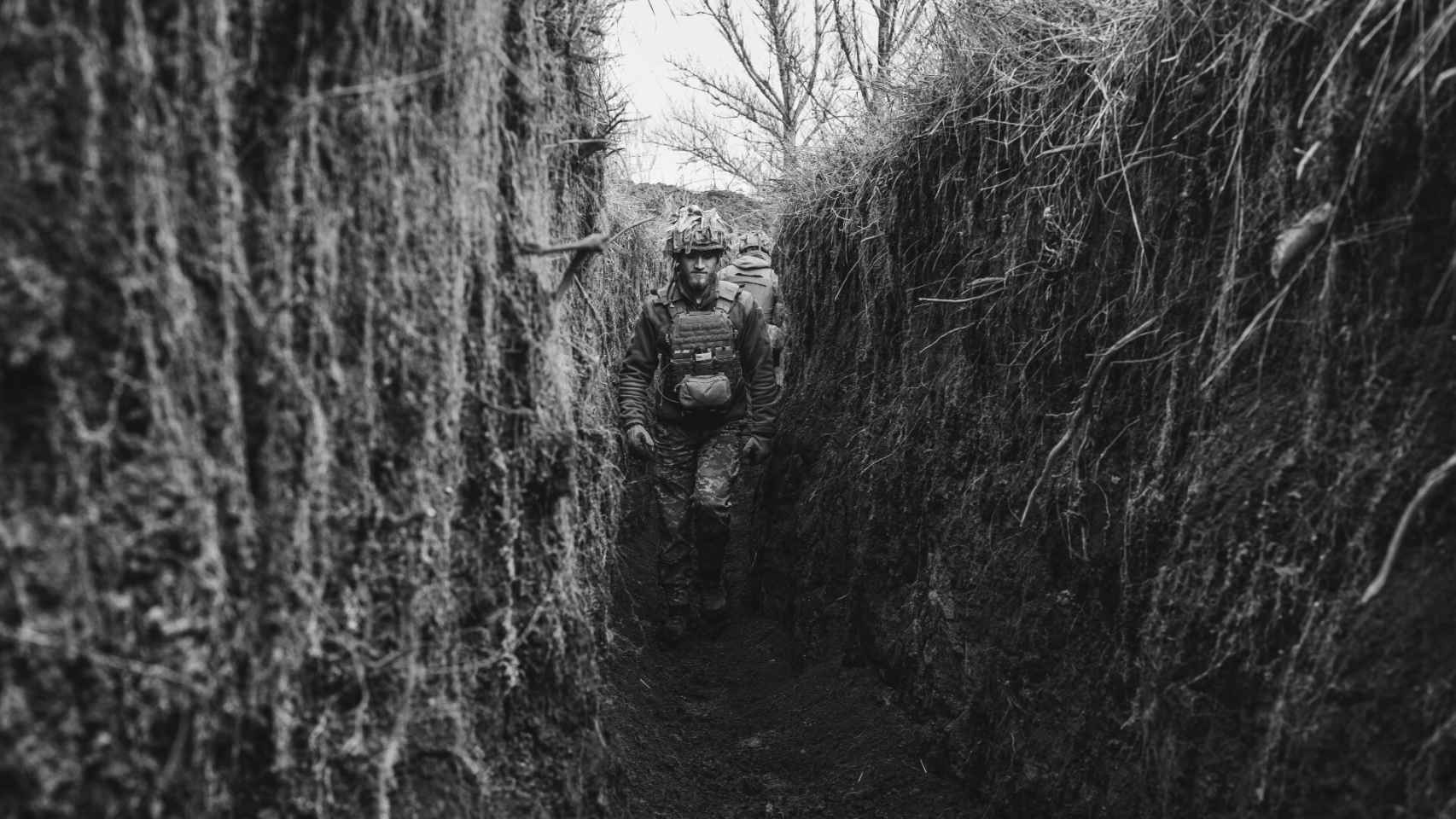 Un soldado ruso en la región del Donbass.