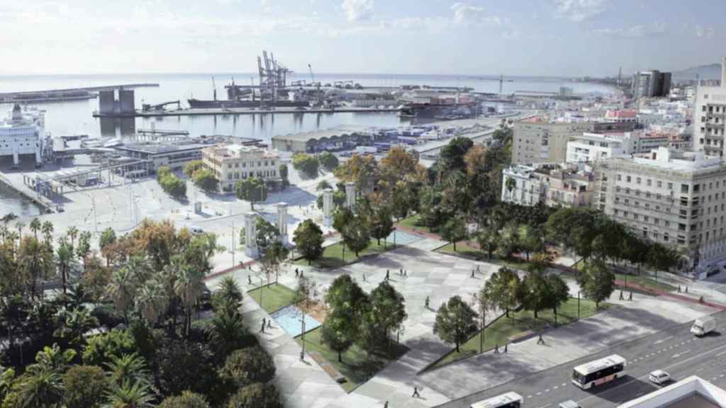 Una de los posibles diseños para la nueva Plaza de la Marina.