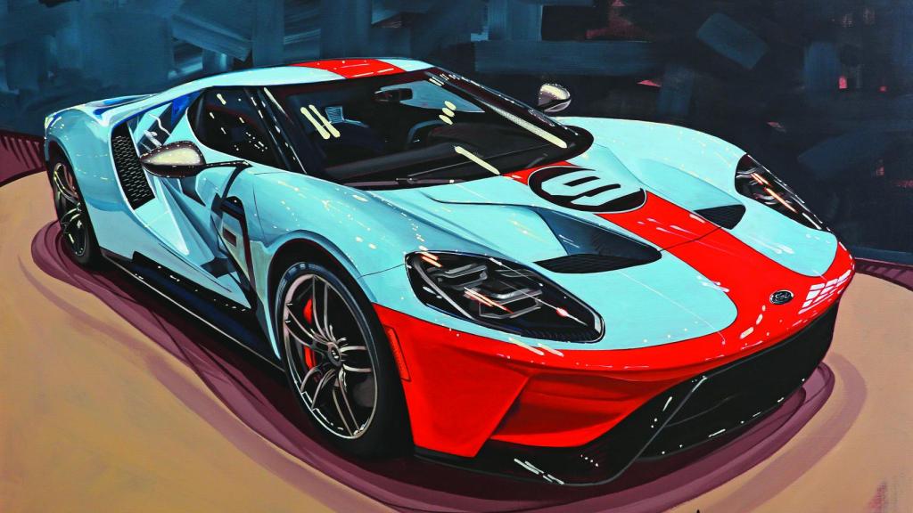 El Ford GT 2017 en una ilustración de Manu Campa