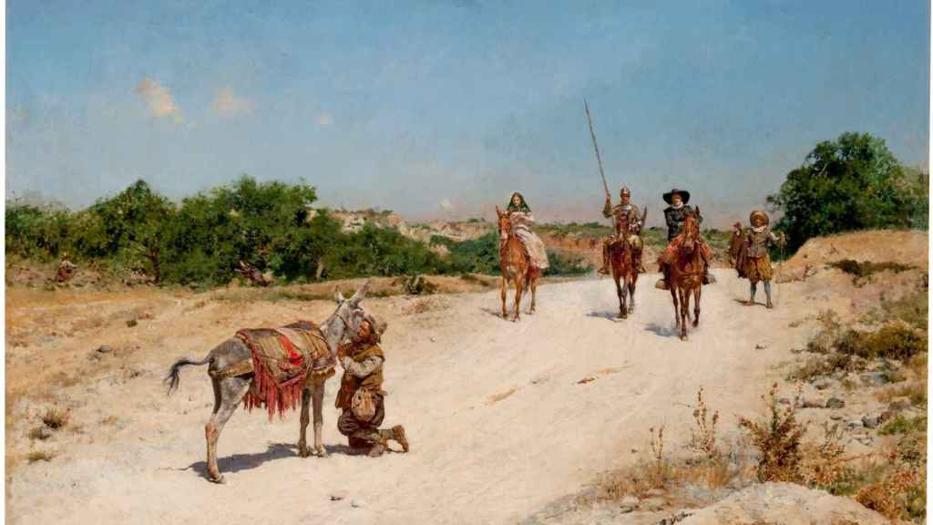 'El encuentro del rucio', un lienzo de José Moreno Carbonero. / Museo del Prado.