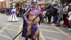 El 'guerrero' semidesnudo que triunfó en el carnaval de Toledo: Si salía era para reventarlo
