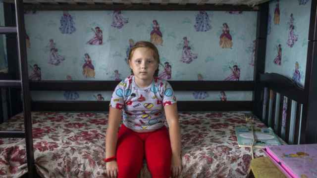 Afina, ucraniana de 9 años.