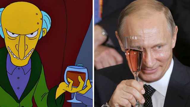 Burns y Putin en una de las hilarantes viñetas.