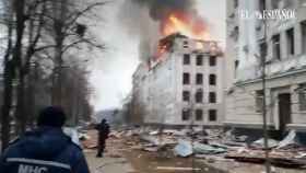 Bombardean el departamento de Sociología de la Universidad Karmazin, en Járkov