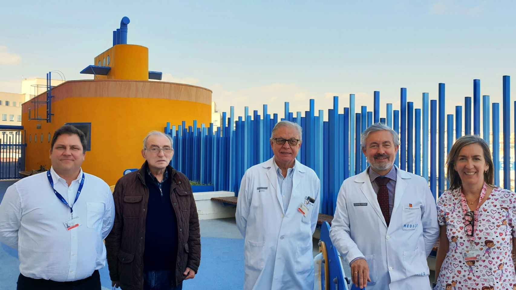 La donación de Juan permitió crear este submarino amarillo en Alicante para que lo aprovecharan los niños.