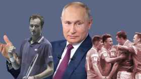 Daniil Medvedev, Vladimir Putin y la selección de fútbol de Rusia