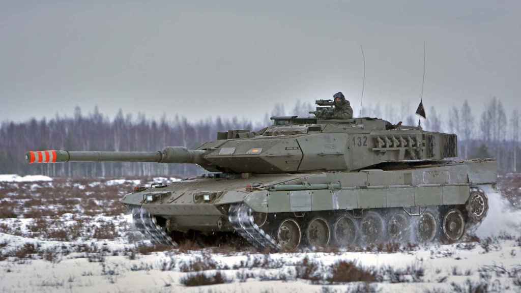 Leopardo 2E en Letonia