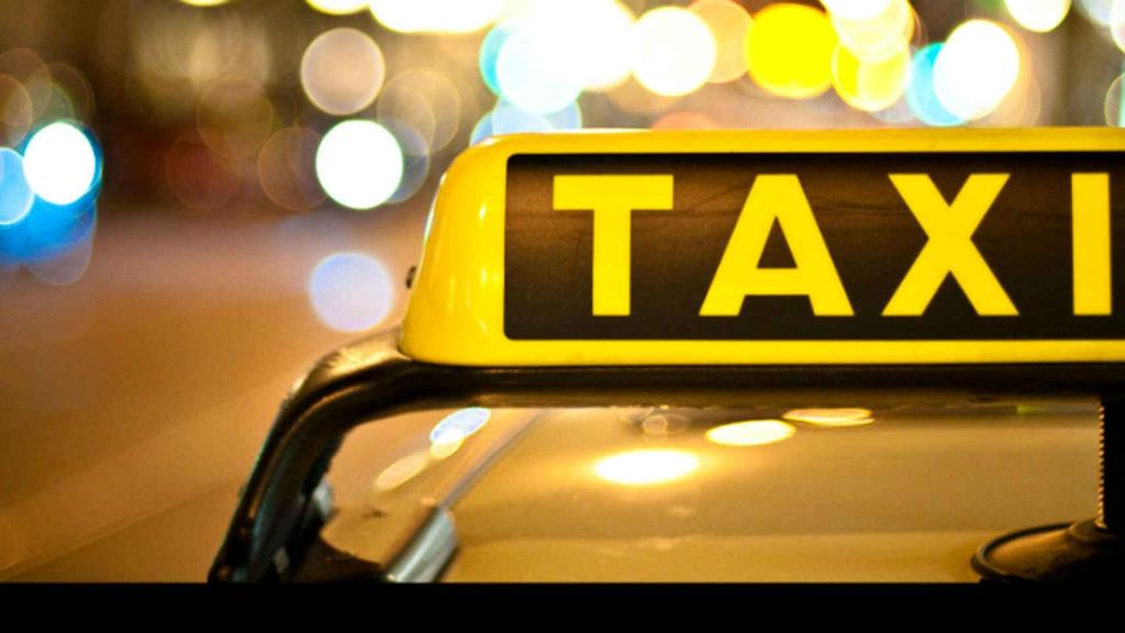 Un indicador de señal de taxi.