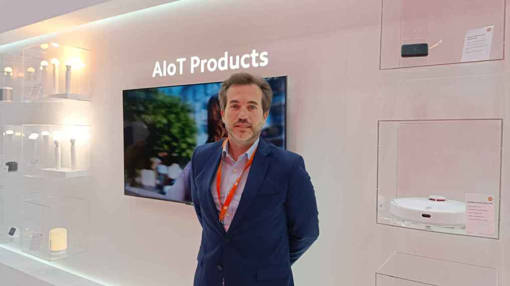 Pedro Hunolt, vicepresidente de ventas de Xiaomi para España en el MWC2022