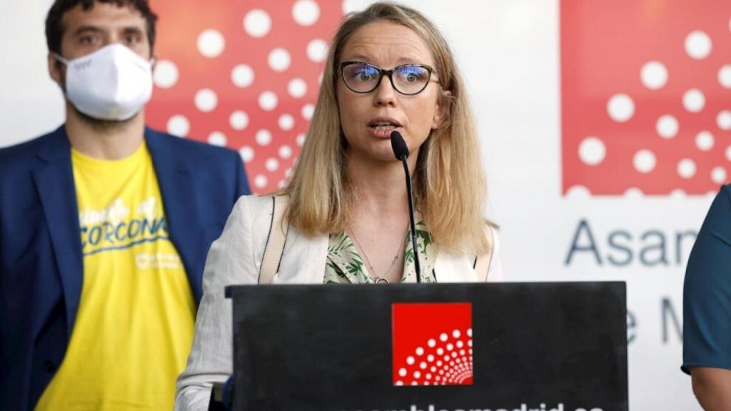La diputada Carolina Alonso, portavoz de Podemos en la Asamblea de Madrid.