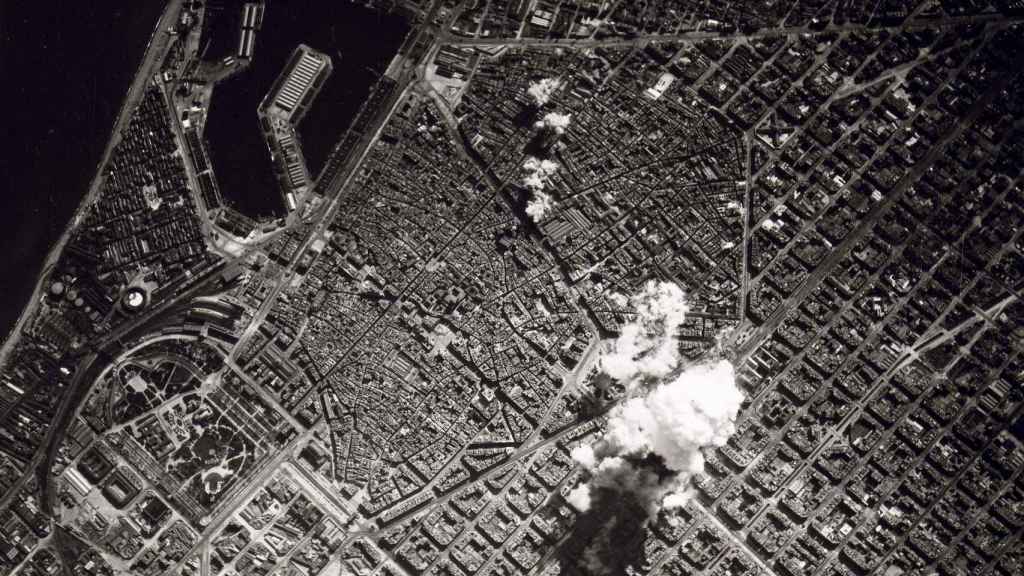 Bombardeos en Barcelona en 1938.
