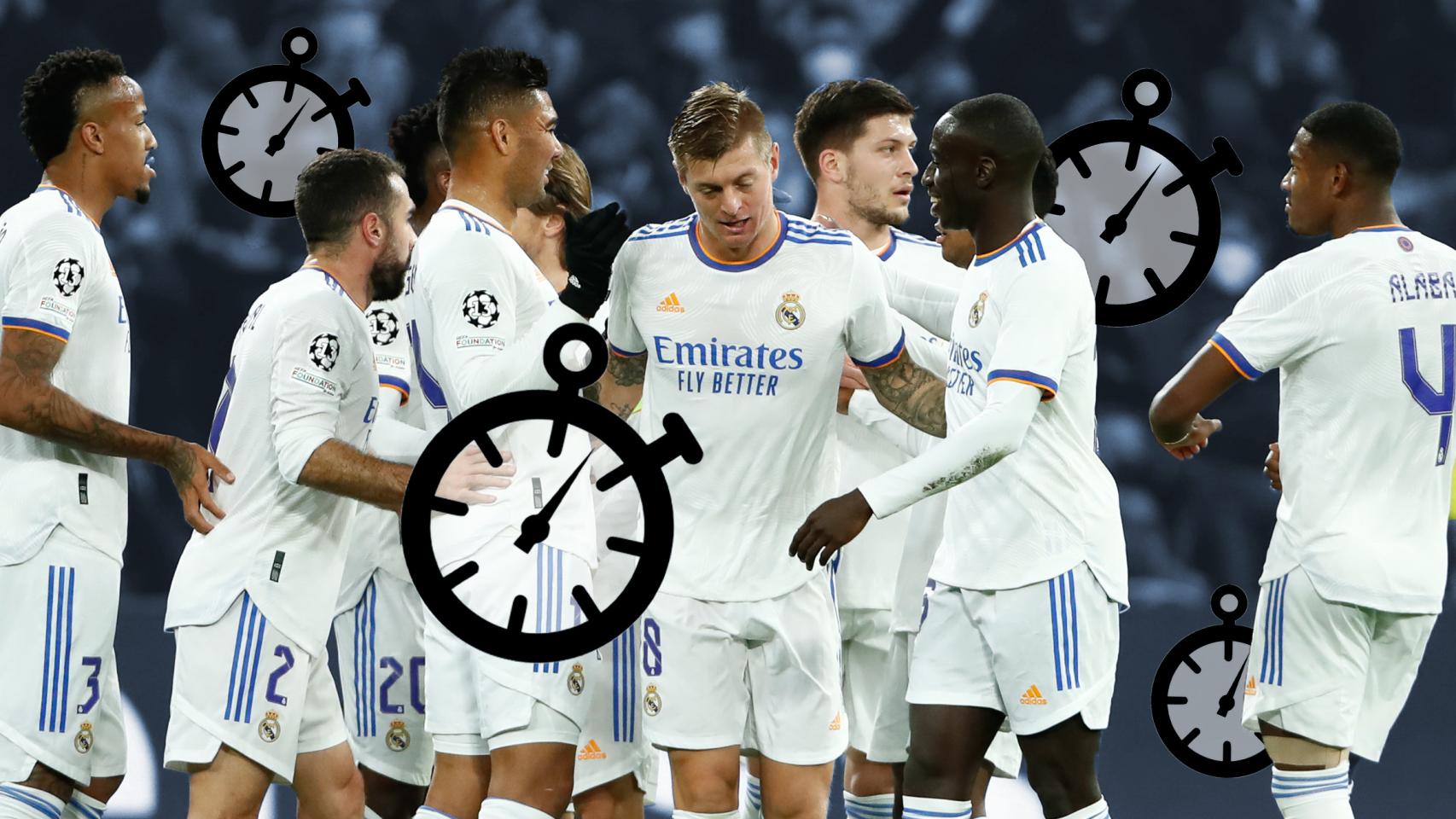 Minutos jugadores real madrid