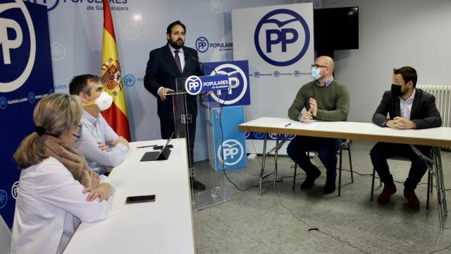 Paco Núñez en la reunión mantenida en Guadalajara.