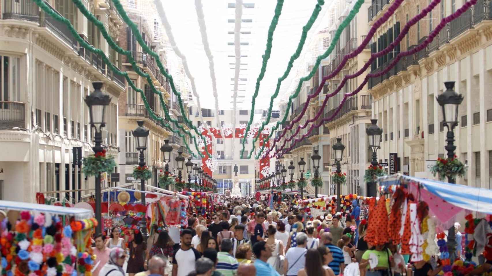 Una imagen de una pasada Feria de Málaga.