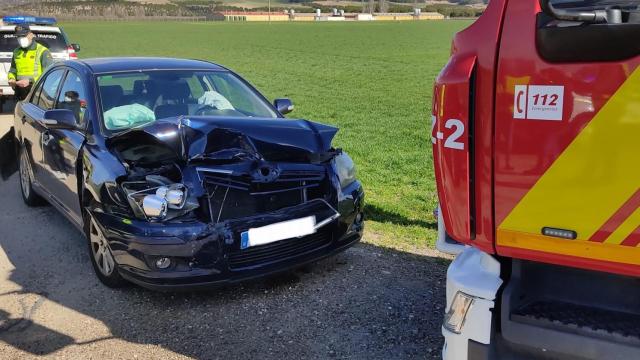 Accidente en Quintanilla de Onésimo | Foto: Bomberos Diputación de Valladolid