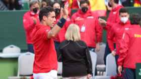Roberto Bautista, en la eliminatoria de la Copa Davis