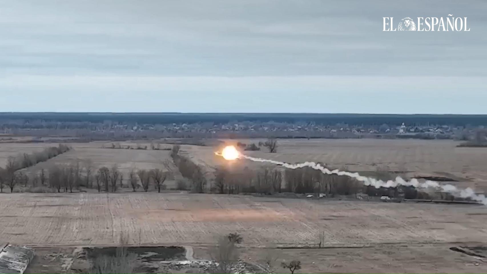 Ataque sobre un helicoptero ruso