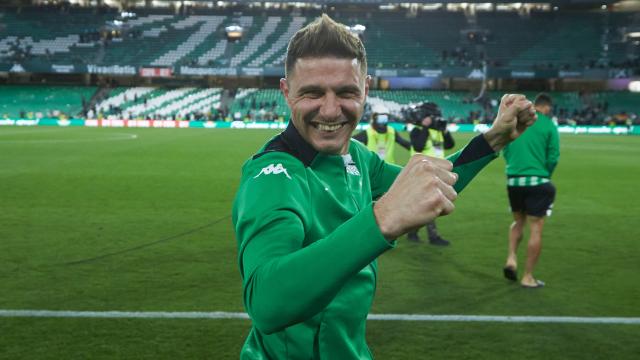 Joaquín Sánchez, celebrando el pase a la final de la Copa del Rey del Betis