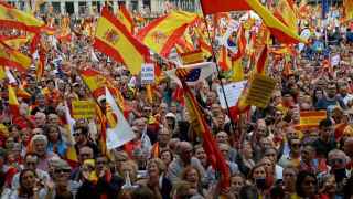 Manifestación en defensa del castellano en Cataluña.