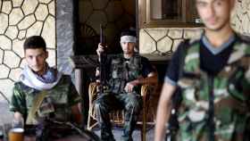Soldados sirios.