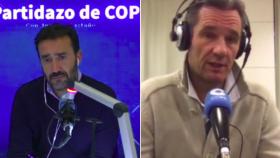 Juanma Castaño y Urdangarín durante la incómoda entrevista.