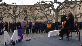 Acto 8-M en la plaza de Viriato