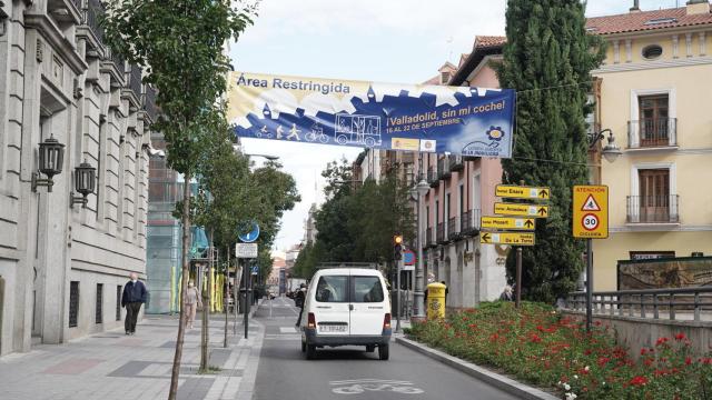 Una de las calles de Valladolid que pasará a formar parte de la ZBE de esta ciudad