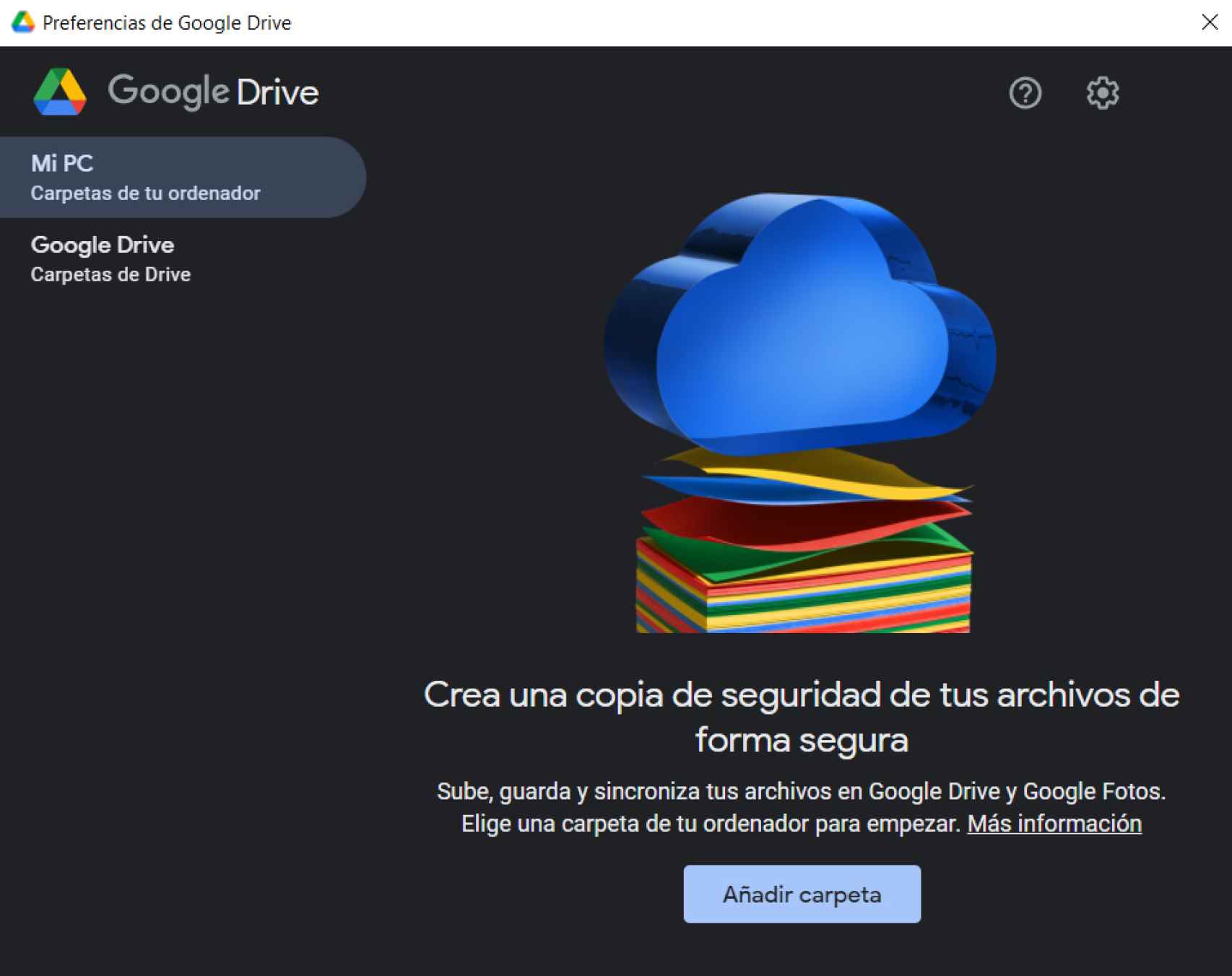 Google Drive backup