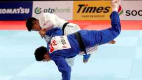 Imagen de archivo de un combate de judo.