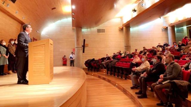 Augusto Cobos durante su discurso