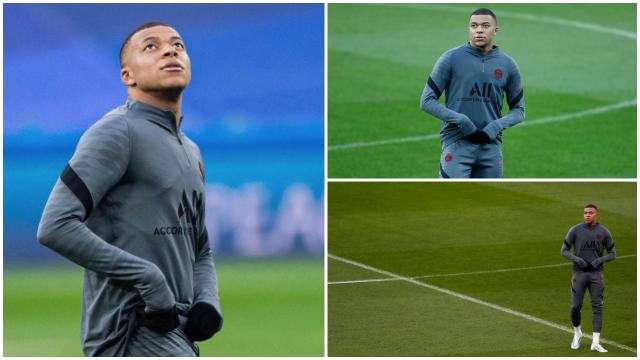 Kylian Mbappé, en el Santiago Bernabéu