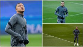 Kylian Mbappé, en el Santiago Bernabéu