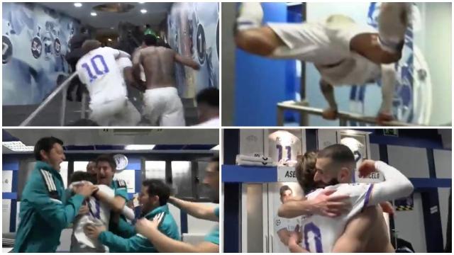 La loca celebración de Modric tras la remontada ante el PSG