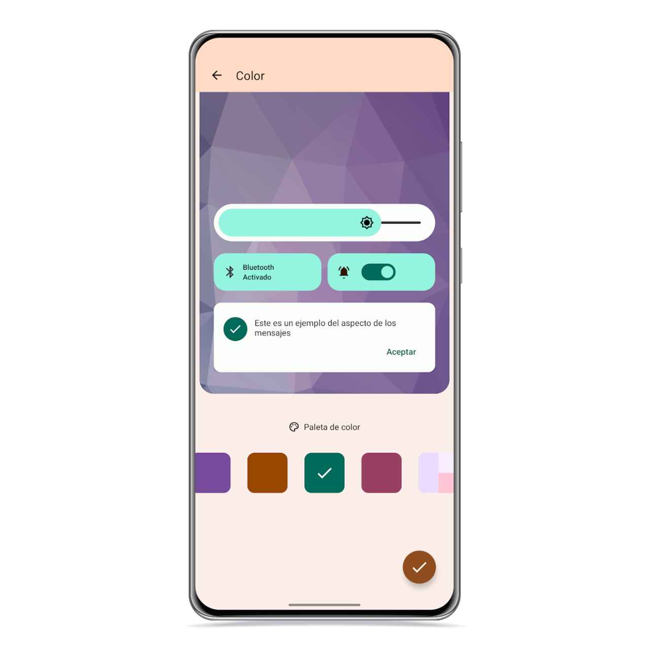 Interface color in Android 12