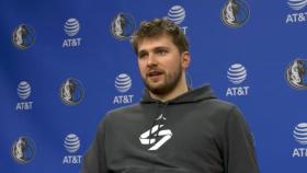 Luka Doncic en rueda de prensa