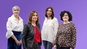 Por orden: Pepa Bueno, Charo Izquierdo, Merche Zubiaga e Isabel Fuentes.