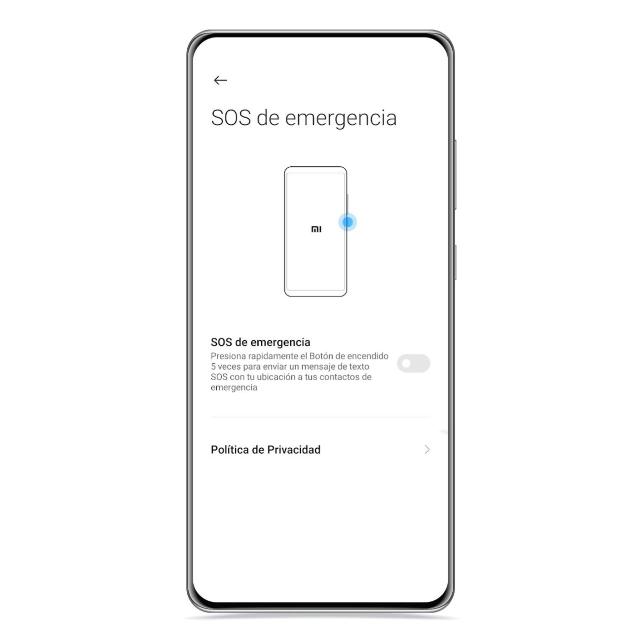 Emergency SOS in MIUI