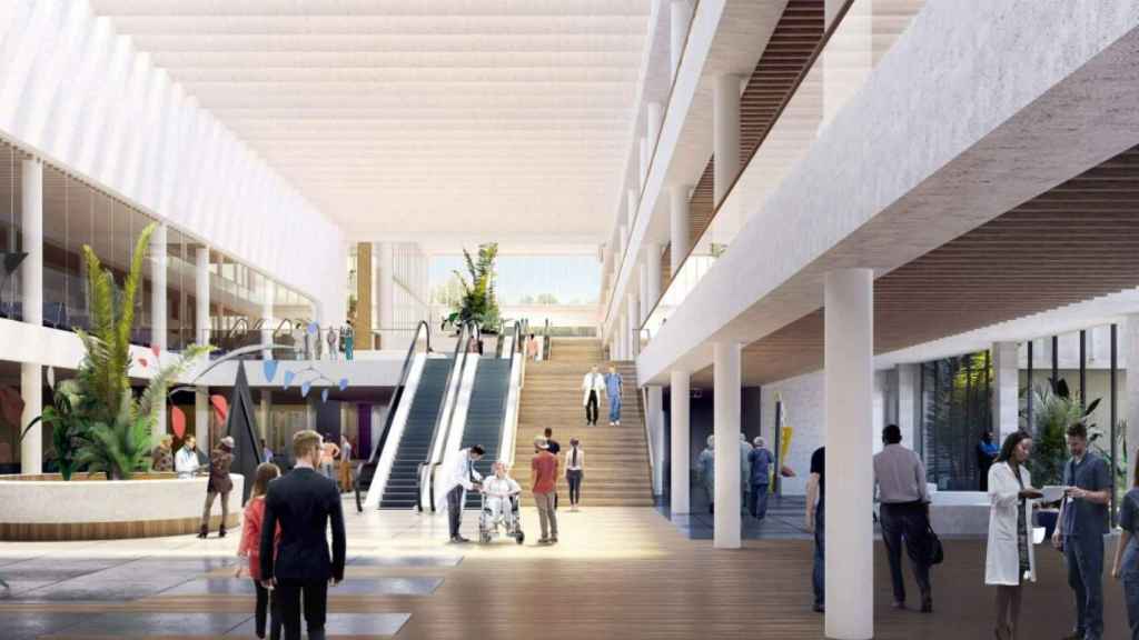 Interior del futuro tercer hospital de Málaga.