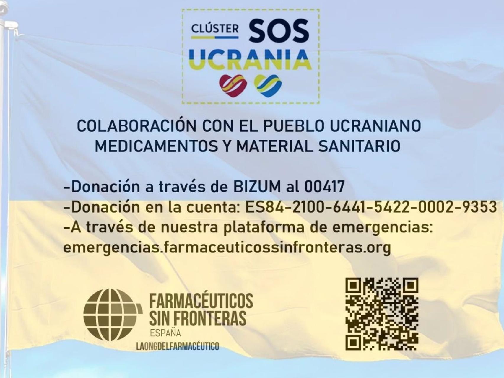 Acción del Colegio de Farmacéuticos en favor de Ucrania